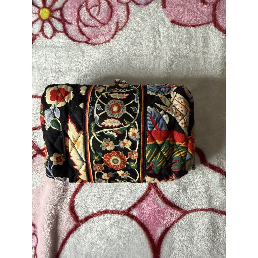 Vera Bradley Floral Small Makeup COSMETIC Bag Plastic Lined NWOT